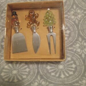 Holiday cheese knives